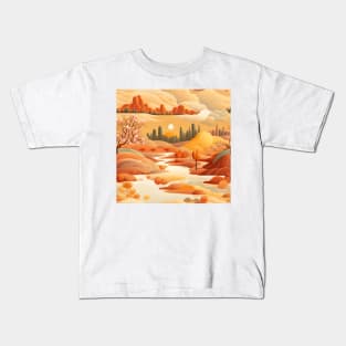 Fantasy Landscapes Desert Pattern 4 Kids T-Shirt